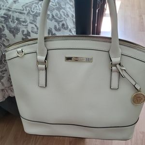 Anne Klein White Convertable Hand/Shoulder Bag